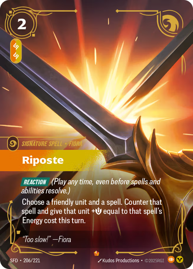 Riftbound: League of Legends TCG Spiritforged 206/221 Riposte