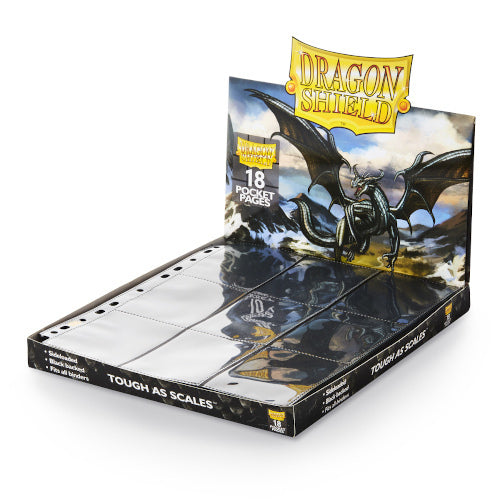 Dragon Shield 18-Pocket Binder Pages Sideloading - Clear