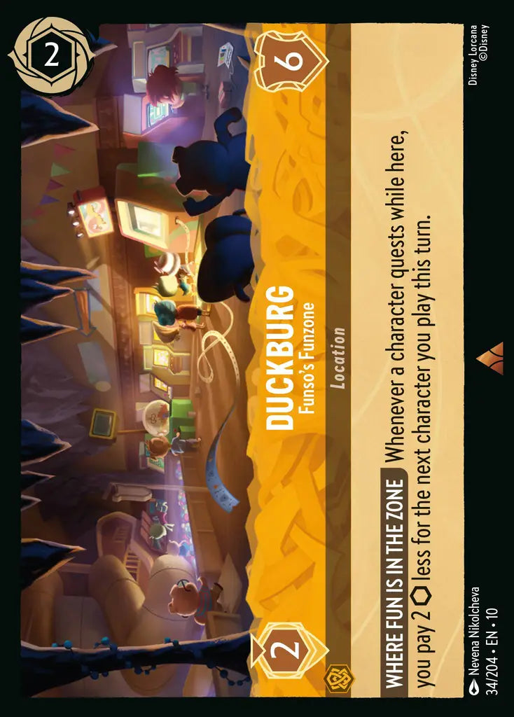 Disney Lorcana Whispers in the Well 034/204 Duckburg - Funso’s Funzone
