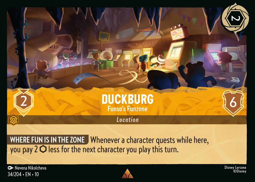 Disney Lorcana Whispers in the Well 034/204 Duckburg - Funso’s Funzone