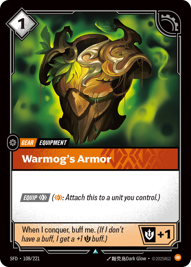 Riftbound: League of Legends TCG Spiritforged 108/221 Warmog's Armor Foil