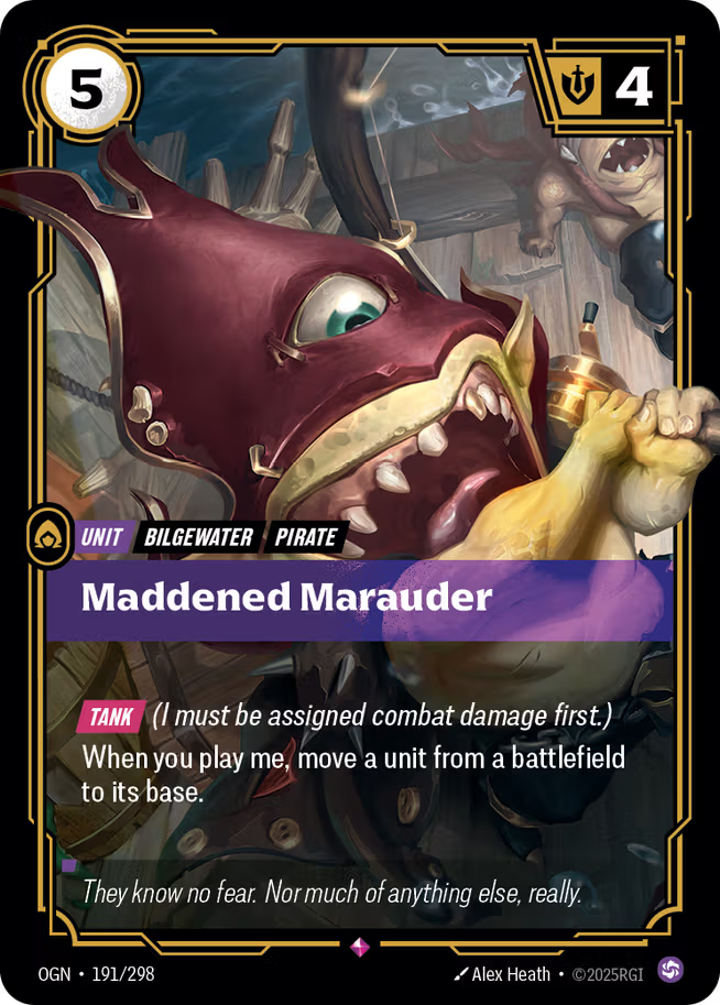 Riftbound: League of Legends TCG Origins 191/289 Maddened Marauder