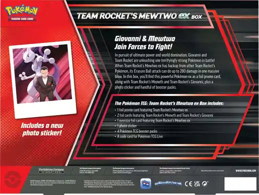 Pokémon TCG: Team Rocket's Mewtwo ex Box