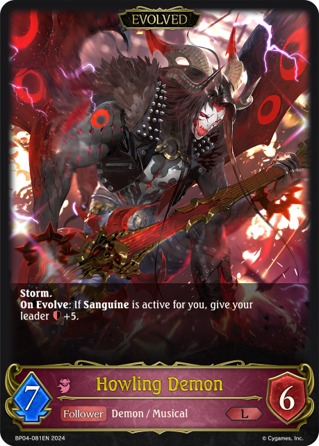 Cosmic Mythos BP04-081 Howling Demon Foil