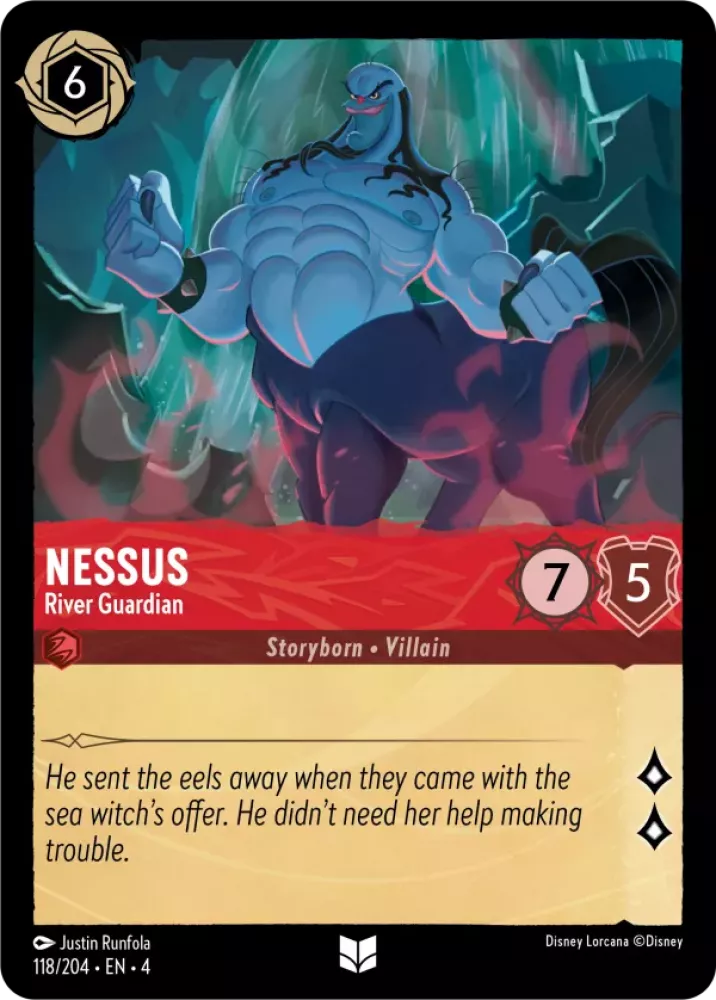 Disney Lorcana Ursula's Return 118/204 Nessus - River Guardian