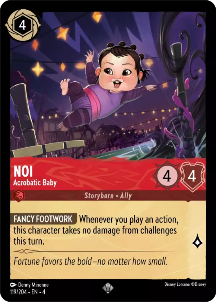 Disney Lorcana Ursula's Return 119/204 Noi - Acrobatic Baby