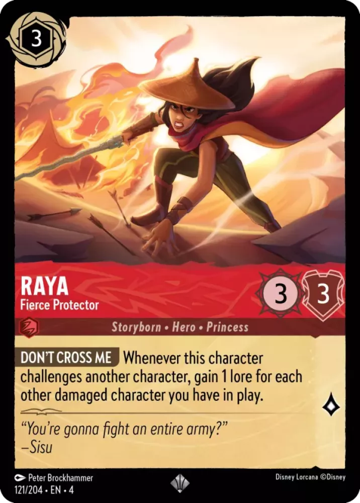 Disney Lorcana Ursula's Return 121/204 Raya - Fierce Protector