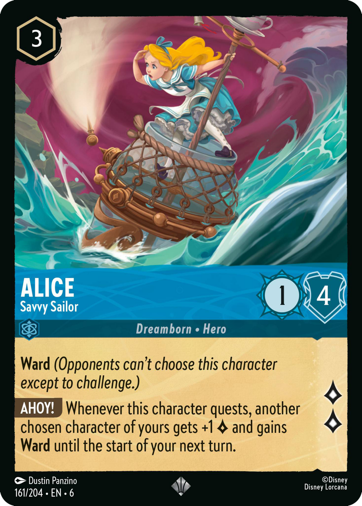 Disney Lorcana Azurite Sea 161/204 Alice - Savvy Sailor