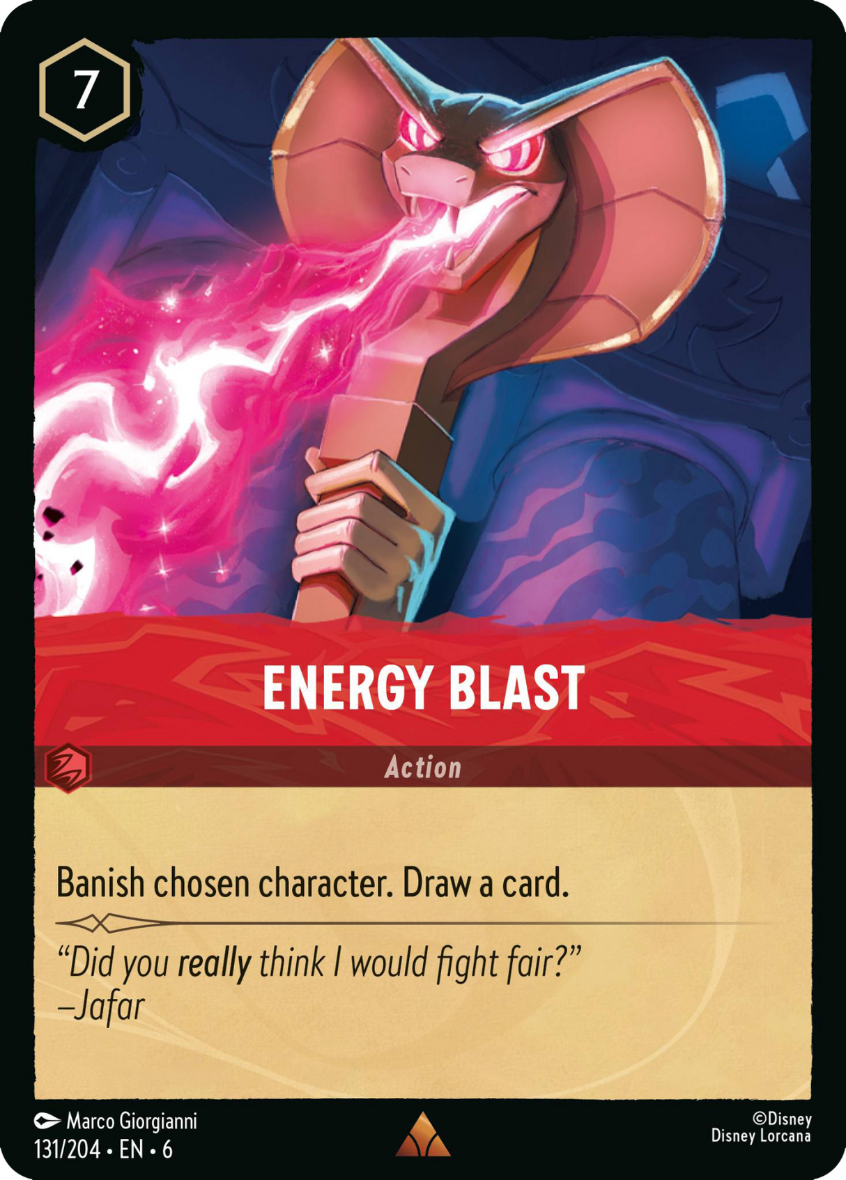 Disney Lorcana Azurite Sea 131/204 Energy Blast