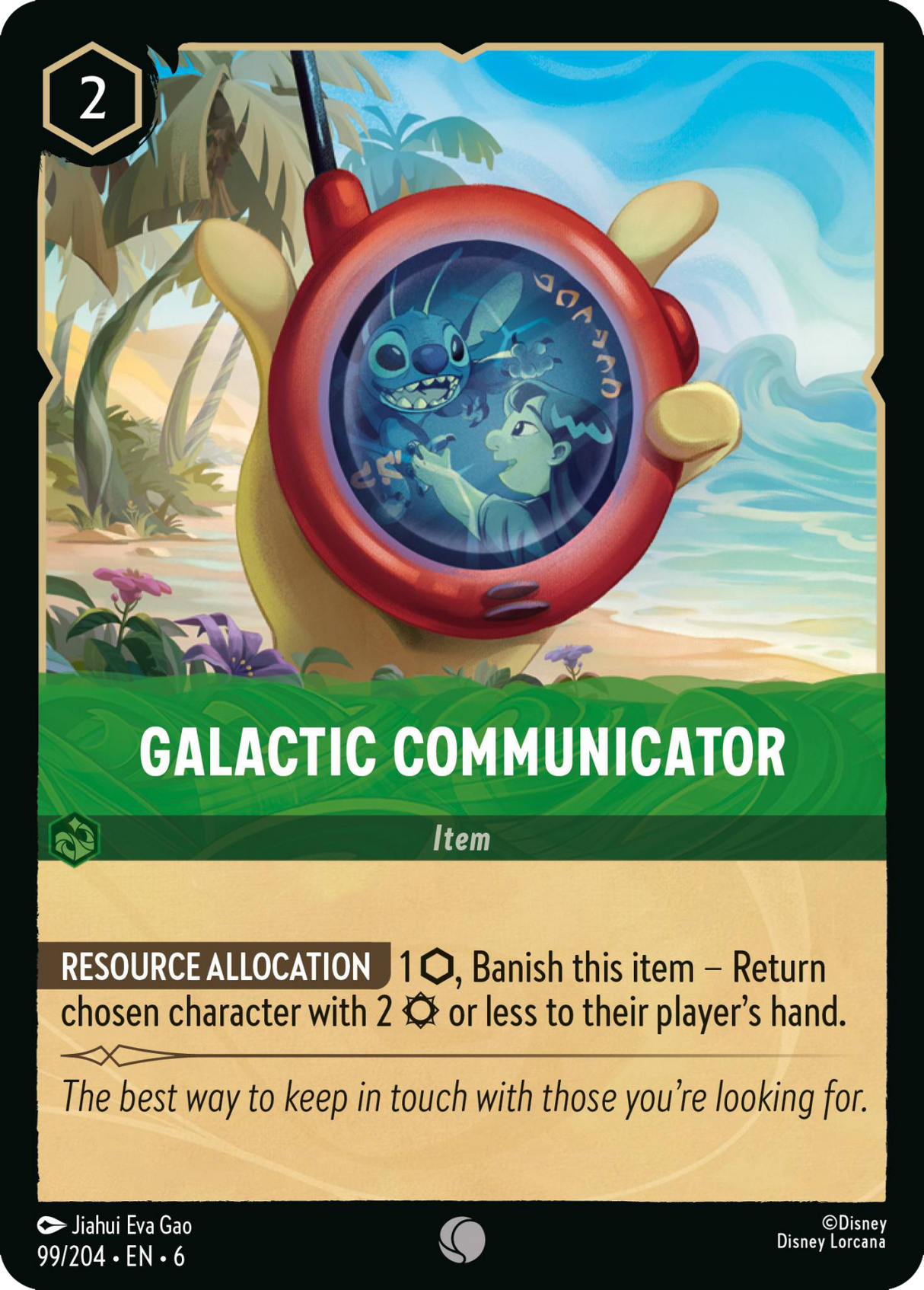Disney Lorcana Azurite Sea 099/204 Galactic Communicator