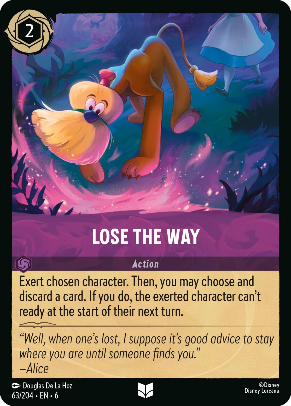 Disney Lorcana Azurite Sea 063/204 Lose the Way Foil