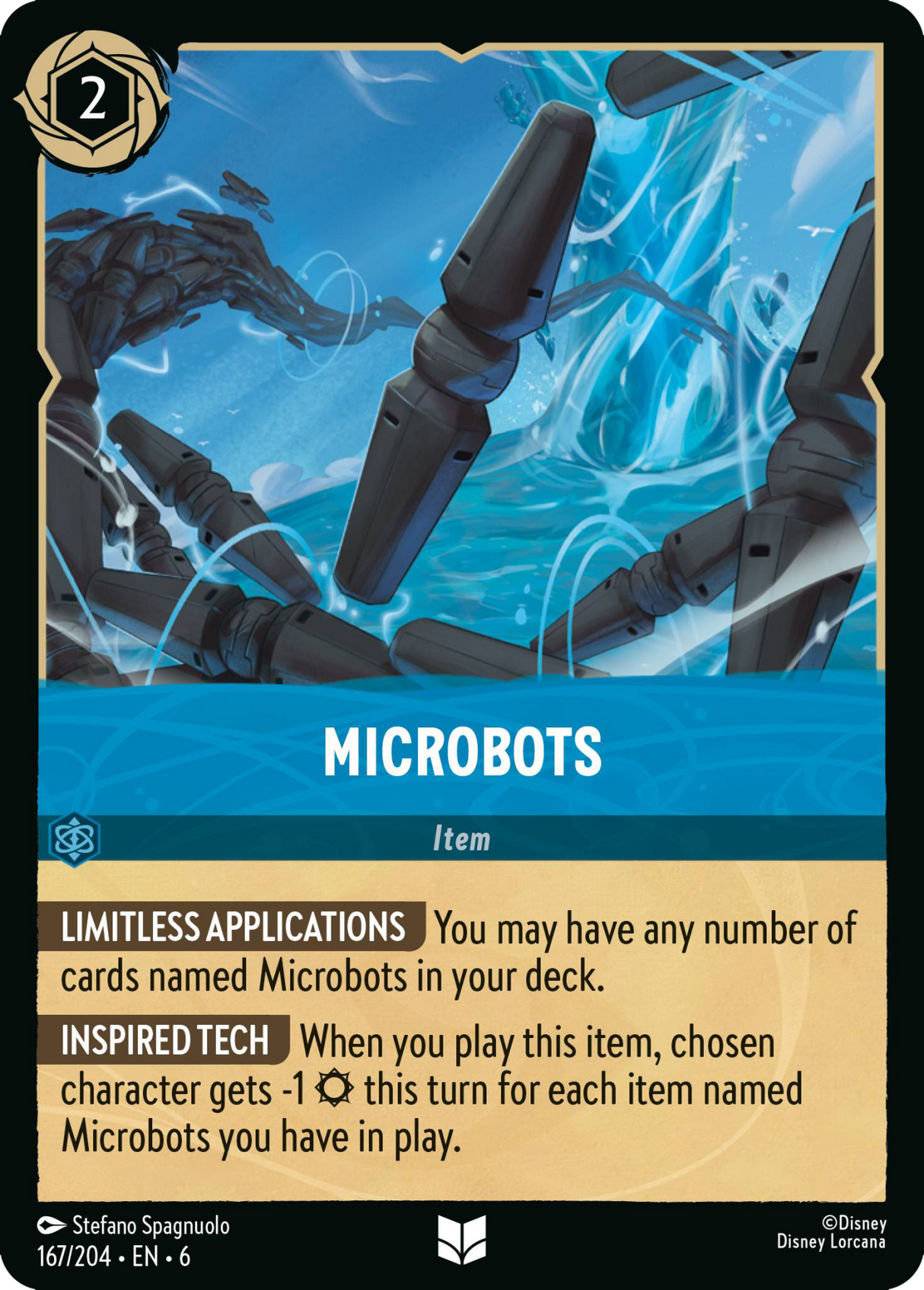 Disney Lorcana Azurite Sea 167/204 Microbots