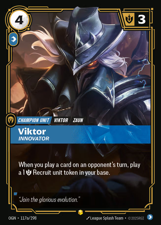 Riftbound: League of Legends TCG Origins 117a/289 Viktor, Innovator Alternative Art