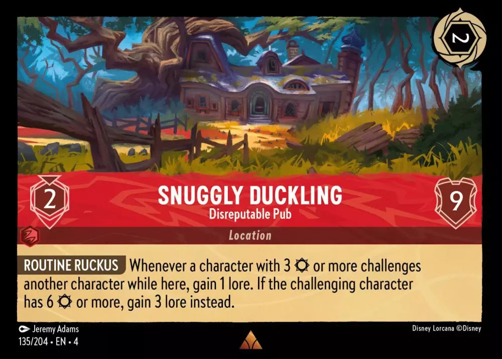 Disney Lorcana Ursula's Return 135/204 Snuggly Duckling - Disreputable Pub