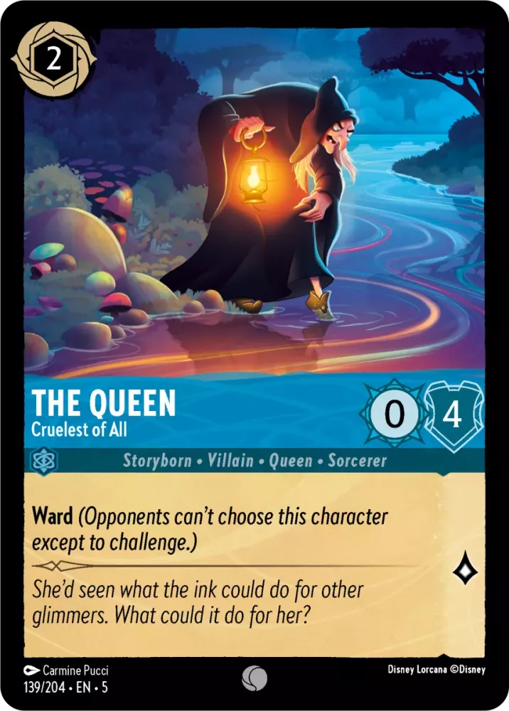 Disney Lorcana Shimmering Skies 139/204 The Queen - Cruelest of All