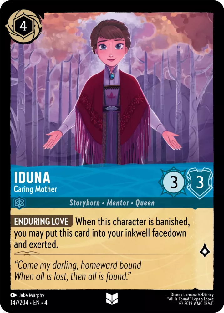 Disney Lorcana Ursula's Return 147/204 Iduna - Caring Mother