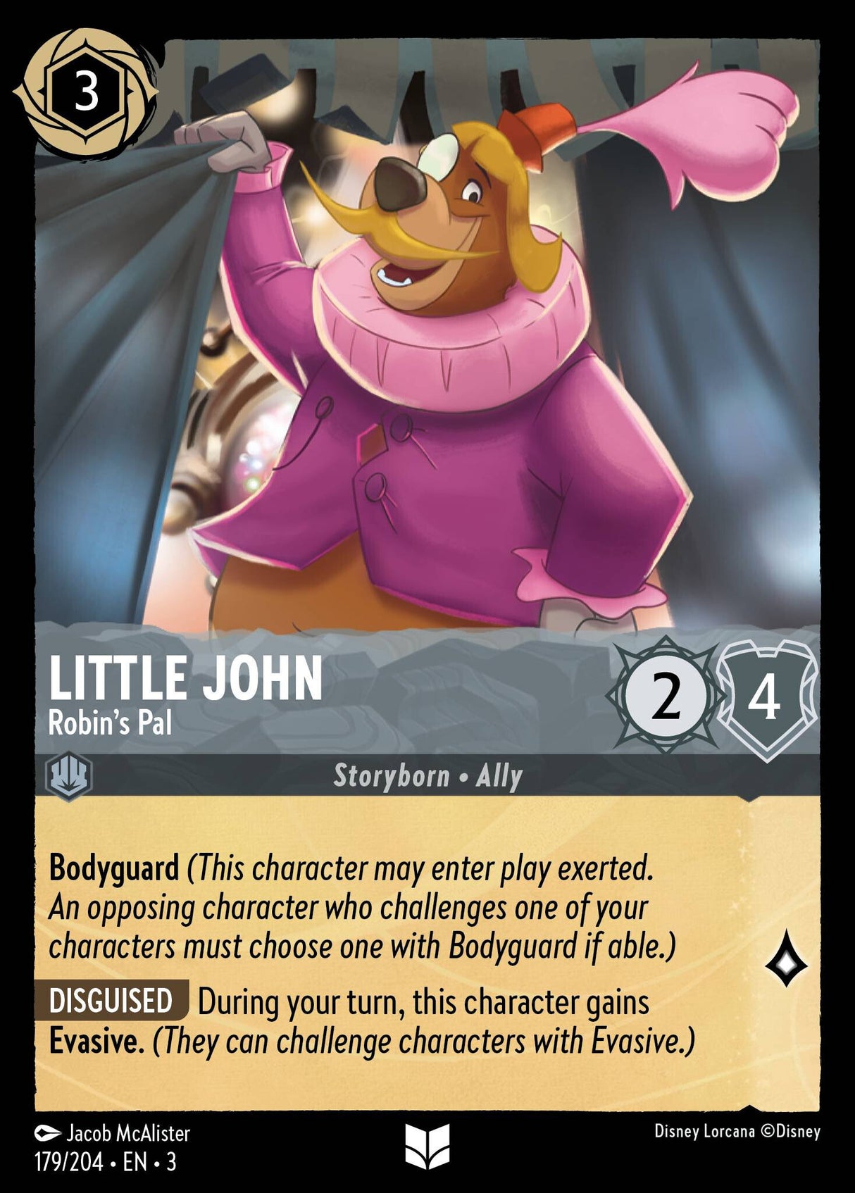 Disney Lorcana Into The Inklands 179/204 LITTLE JOHN Robin's Pal