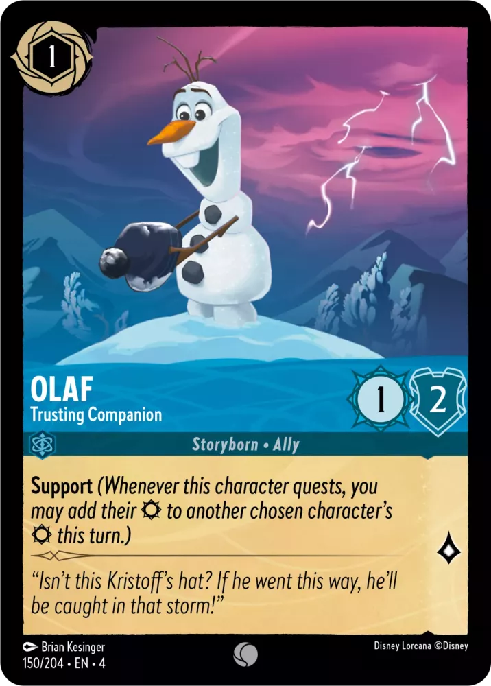 Disney Lorcana Ursula's Return 150/204 Olaf - Trusting Companion