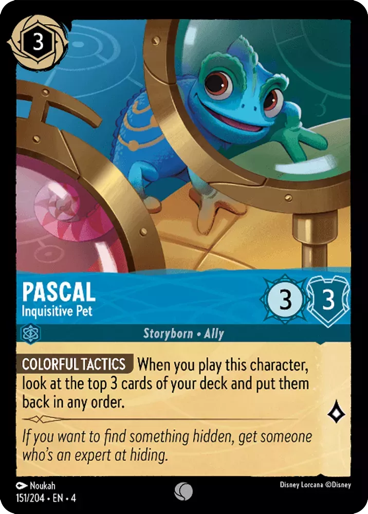 Disney Lorcana Ursula's Return 151/204 Pascal - Inquisitive Pet