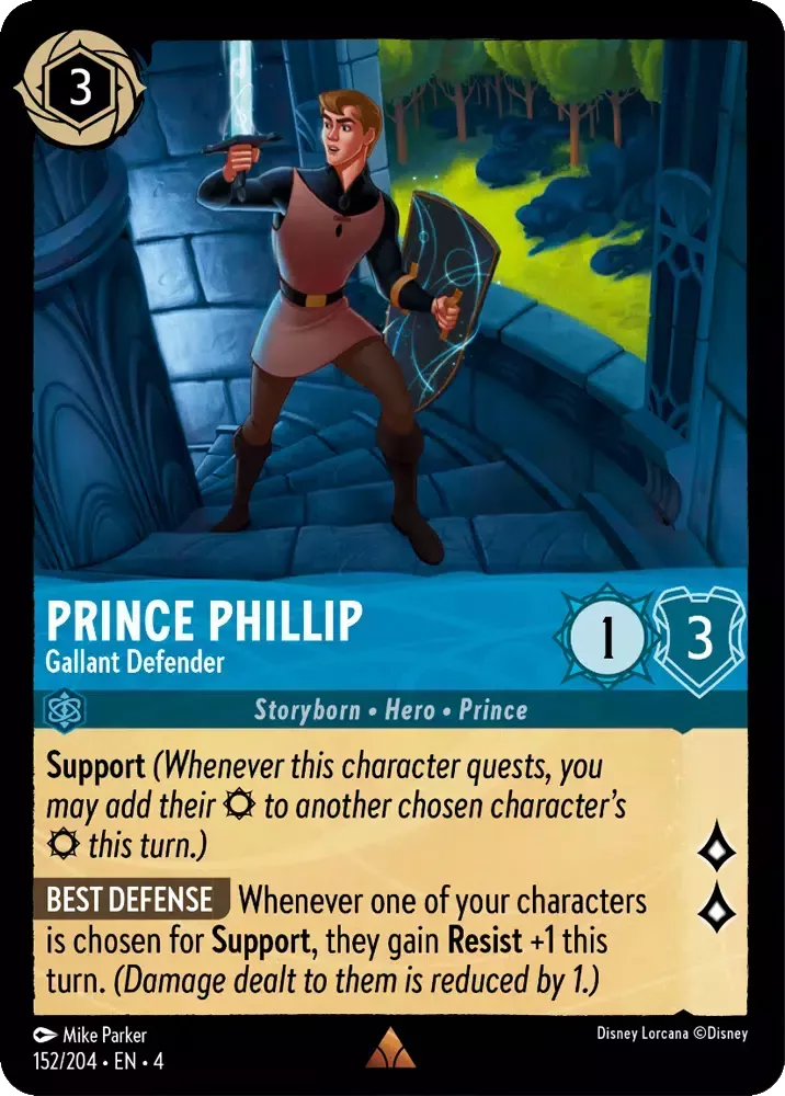 Disney Lorcana Ursula's Return 152/204 Prince Phillip - Gallant Defender