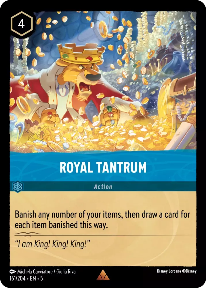 Disney Lorcana Shimmering Skies 161/204 Royal Tantrum
