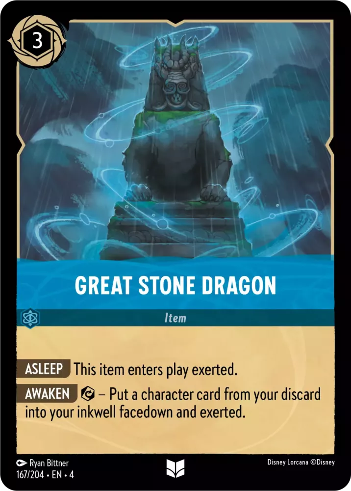 Disney Lorcana Ursula's Return 167/204 Great Stone Dragon