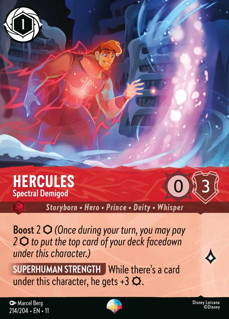 Disney Lorcana Winterspell 117/204 Hercules - Spectral Demigod Epic