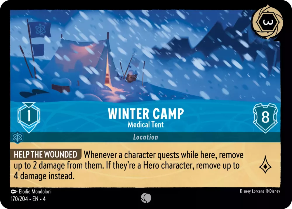 Disney Lorcana Ursula's Return 170/204 Winter Camp - Medical Tent
