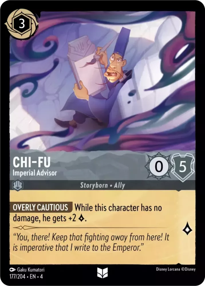 Disney Lorcana Ursula's Return 177/204 Chi-Fu - Imperial Advisor