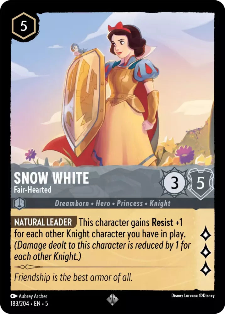 Disney Lorcana Shimmering Skies 183/204 Snow White - Fair-Hearted