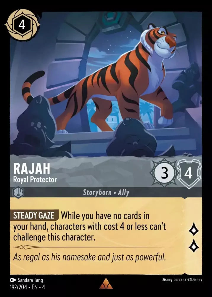 Disney Lorcana Ursula's Return 192/204 Rajah - Royal Protector