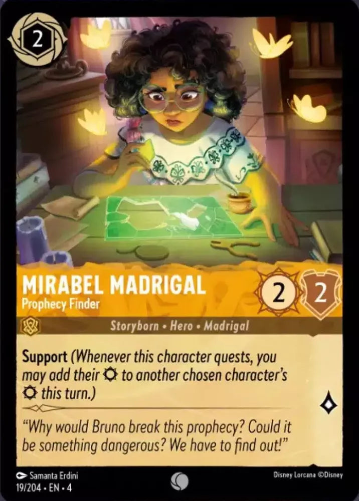Disney Lorcana Ursula's Return 019/204 Mirabel Madrigal - Prophecy Finder Foil