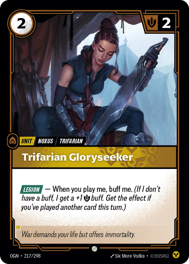 Riftbound: League of Legends TCG Origins 217/289 Trifarian Gloryseeker