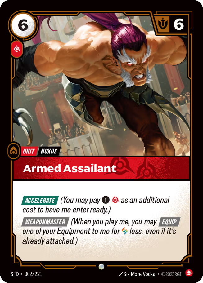 Riftbound: League of Legends TCG Spiritforged 002/221 Armed Assailant