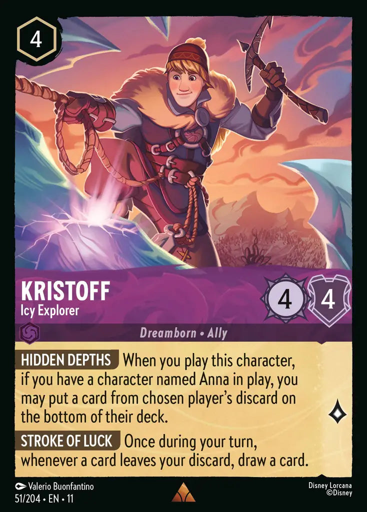 Disney Lorcana Winterspell 051/204 Kristoff - Icy Explorer