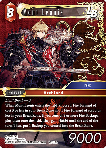 Final Fantasy Opus XXII - 22-113 Mont Leonis