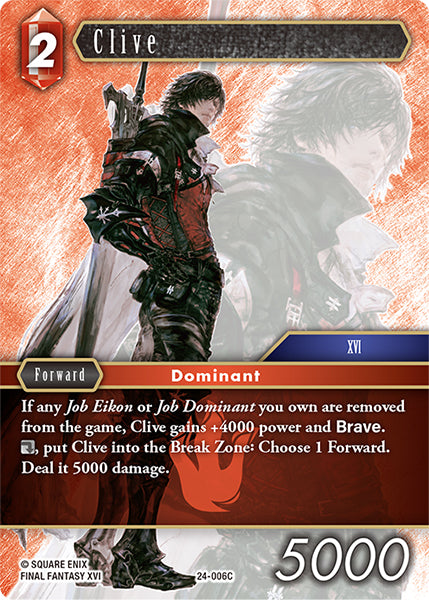 Final Fantasy TCG - Opus XXIV - 24-006 Clive