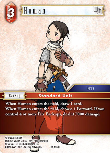 Final Fantasy TCG - Opus XXIV - 24-012 Human Foil
