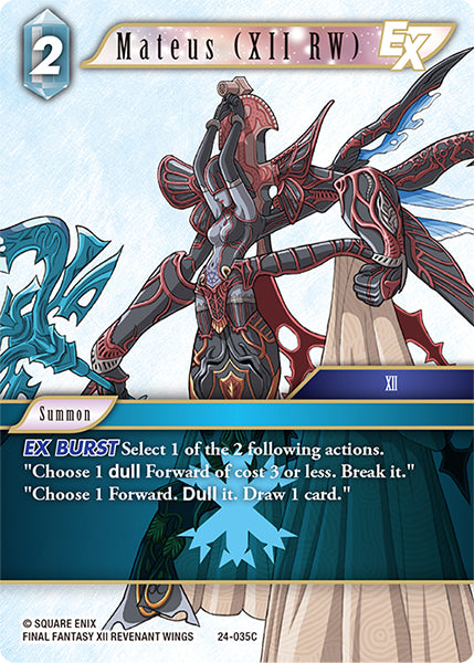 Final Fantasy TCG - Opus XXIV - 24-035 Mateus (XII RW)