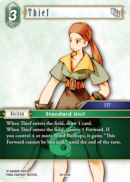 Final Fantasy TCG - Opus XXIV - 24-043 Thief
