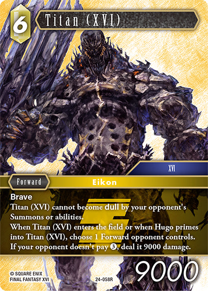Final Fantasy TCG - Opus XXIV - 24-058 Titan (XVI) Foil