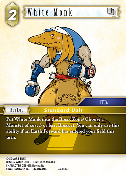 Final Fantasy TCG - Opus XXIV - 24-066 White Monk