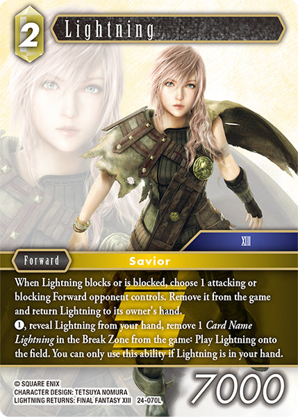 Final Fantasy TCG - Opus XXIV - 24-070 Lightning