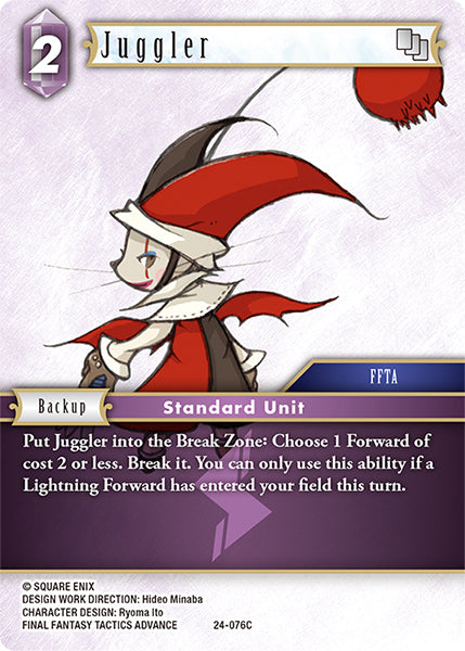 Final Fantasy TCG - Opus XXIV - 24-076 Juggler