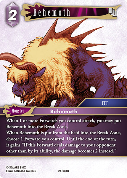 Final Fantasy TCG - Opus XXIV - 24-084 Behemoth