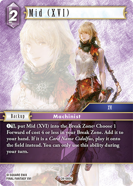 Final Fantasy TCG - Opus XXIV - 24-085 Mid (XVI) Foil