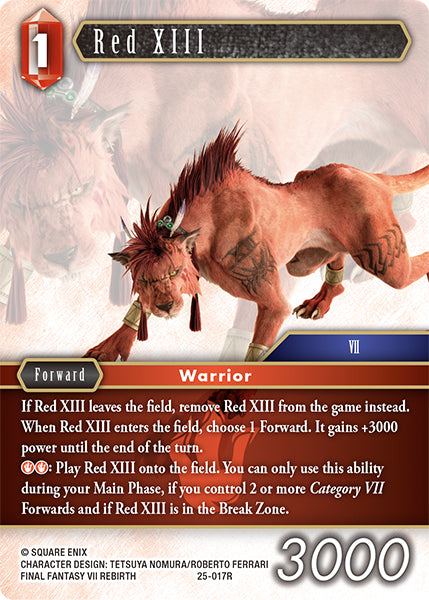 Final Fantasy TCG - Opus XXV - 25-017 Red XIII