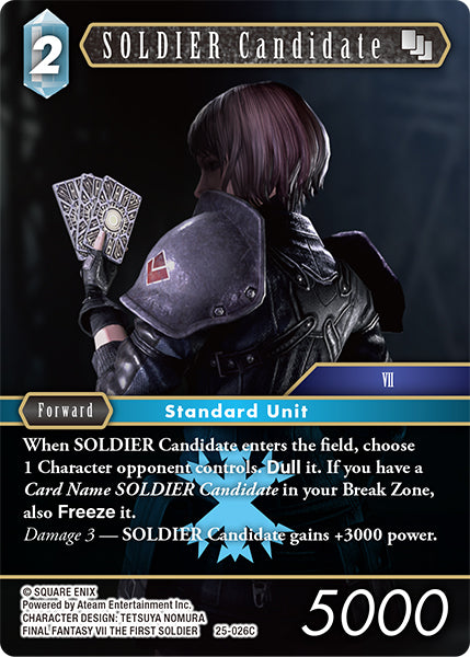 Final Fantasy TCG - Opus XXV - 25-026 SOLDIER Candidate