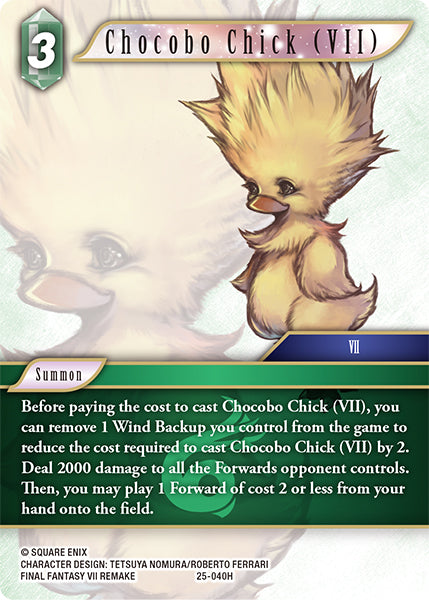 Final Fantasy TCG - Opus XXV - 25-040 Chocobo Chick (VII)