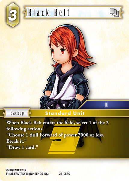 Final Fantasy TCG - Opus XXV - 25-058 Black Belt